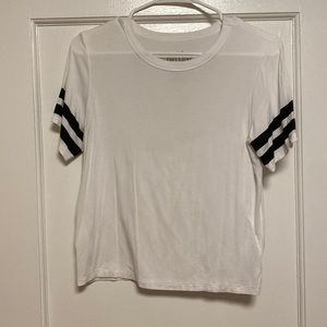 American Eagle basic white tshirt with black stripes
